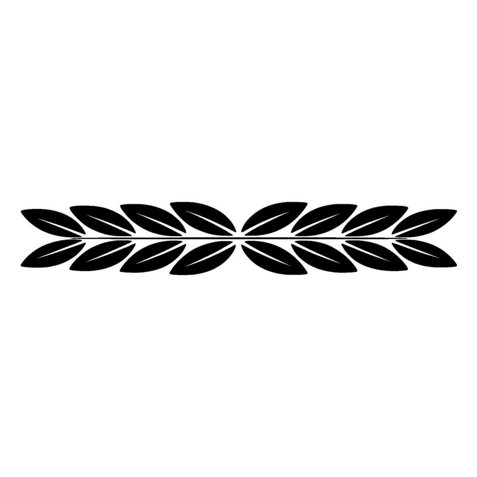 Minimalist Laurel Wreath, Black And White, For Decoration vector