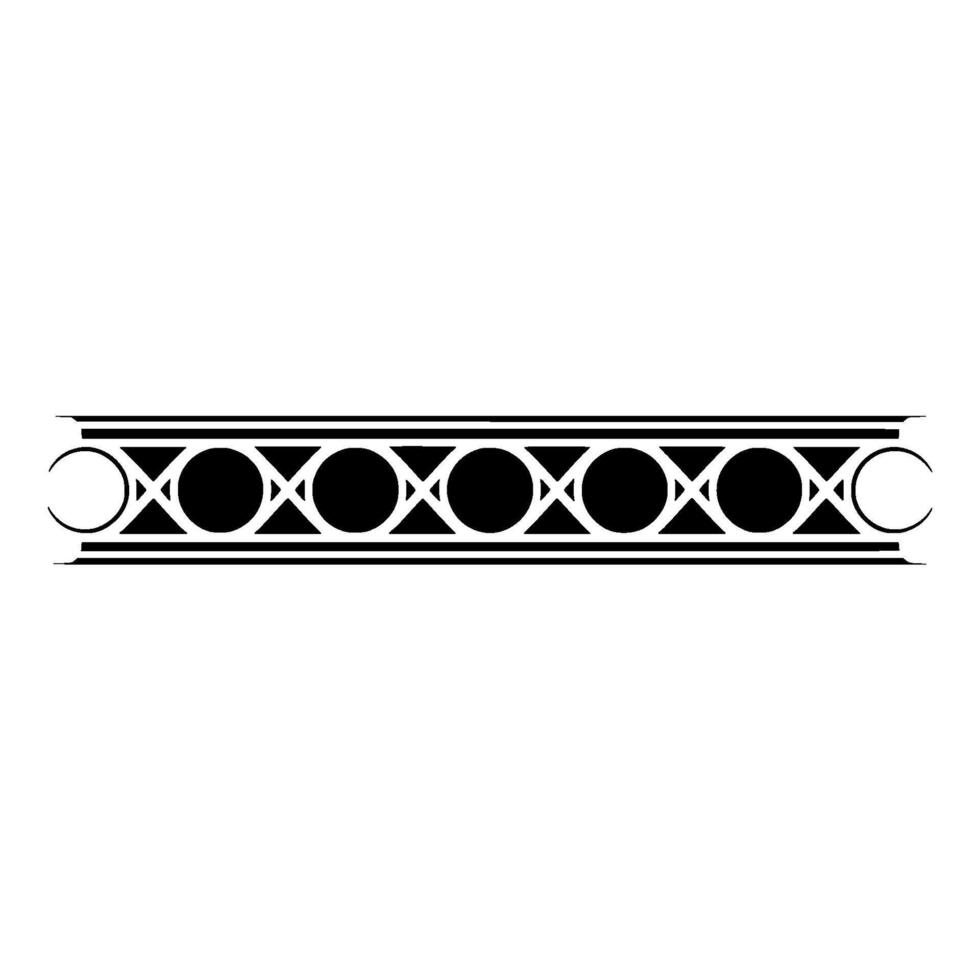 Geometric Border, Black And White, Minimalist Aesthetic vector