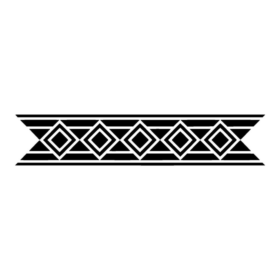 Minimalist Geometric Diamond Border On White Background vector