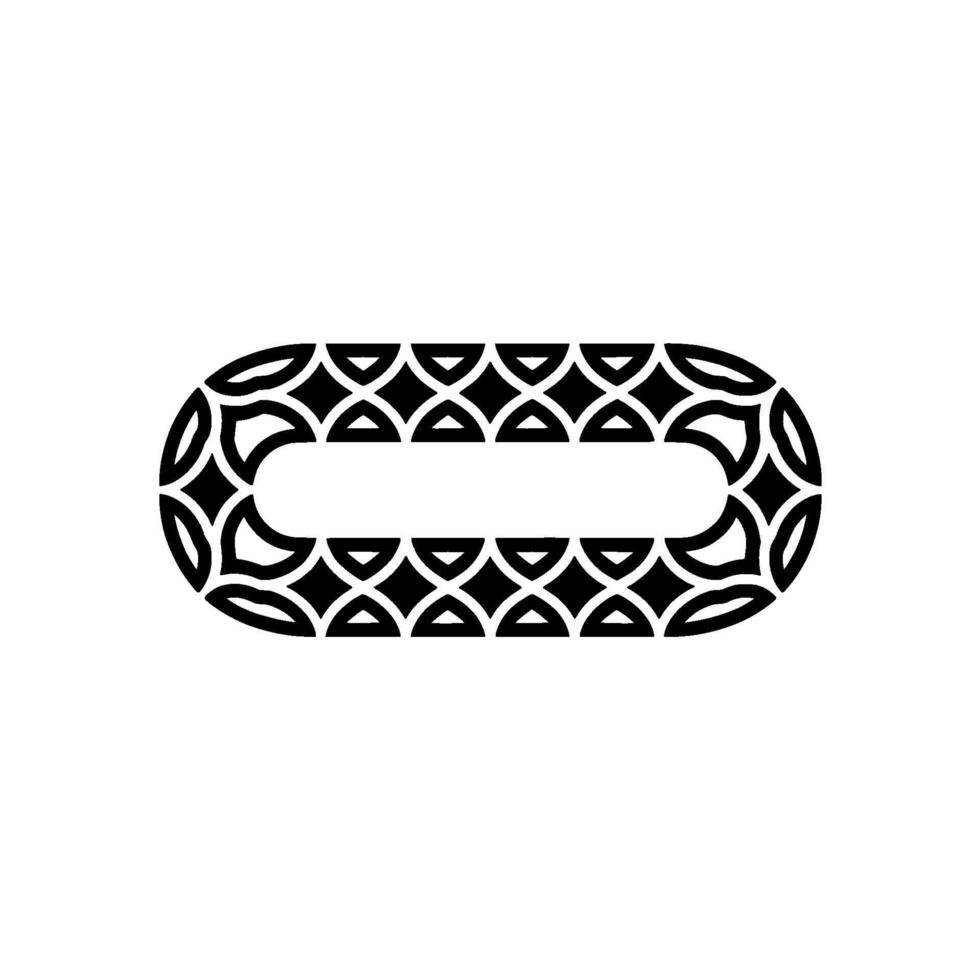 Geometric Black And White Ellipse Pattern, Modern Minimalist Style vector