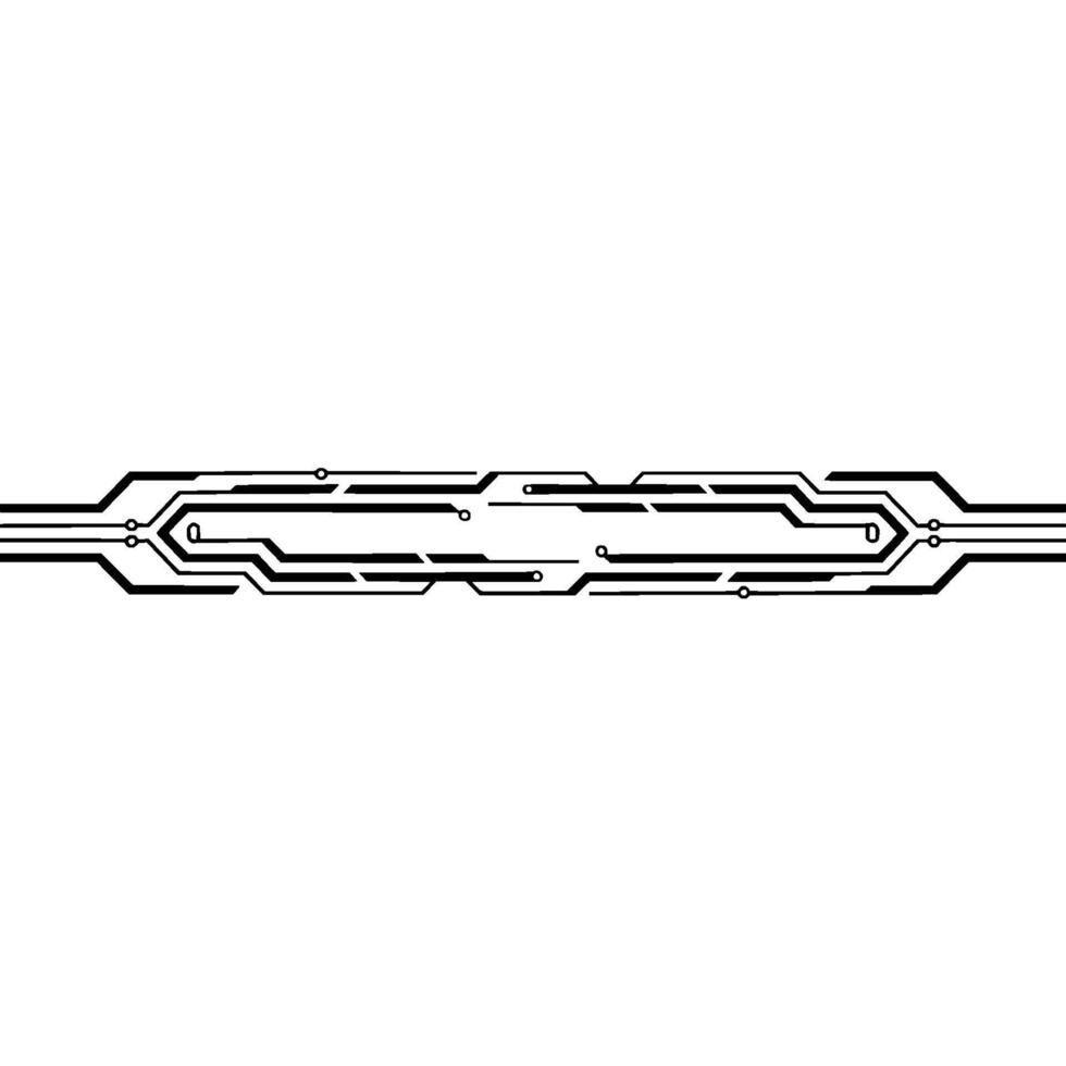 Minimalist Tech Circuit On Light Gray Background vector