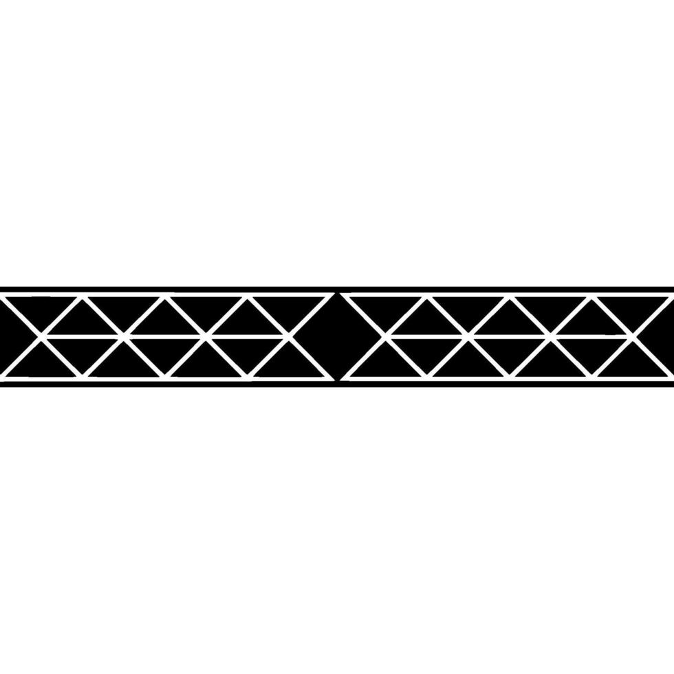 Geometric Border Black White Abstract Pattern, Minimalist vector