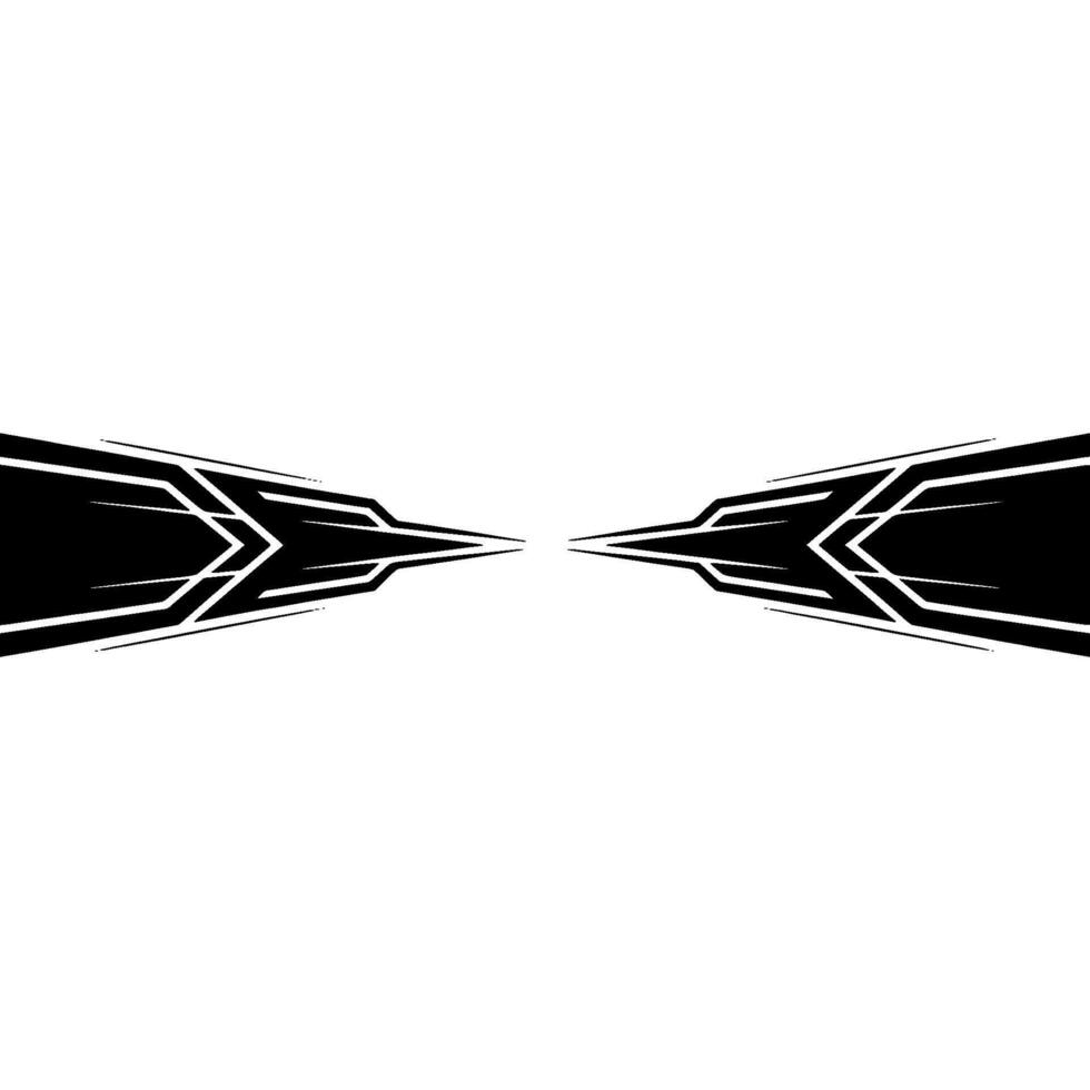 Abstract Geometric, Symmetric Black White Ornament, Modern Aesthetic vector