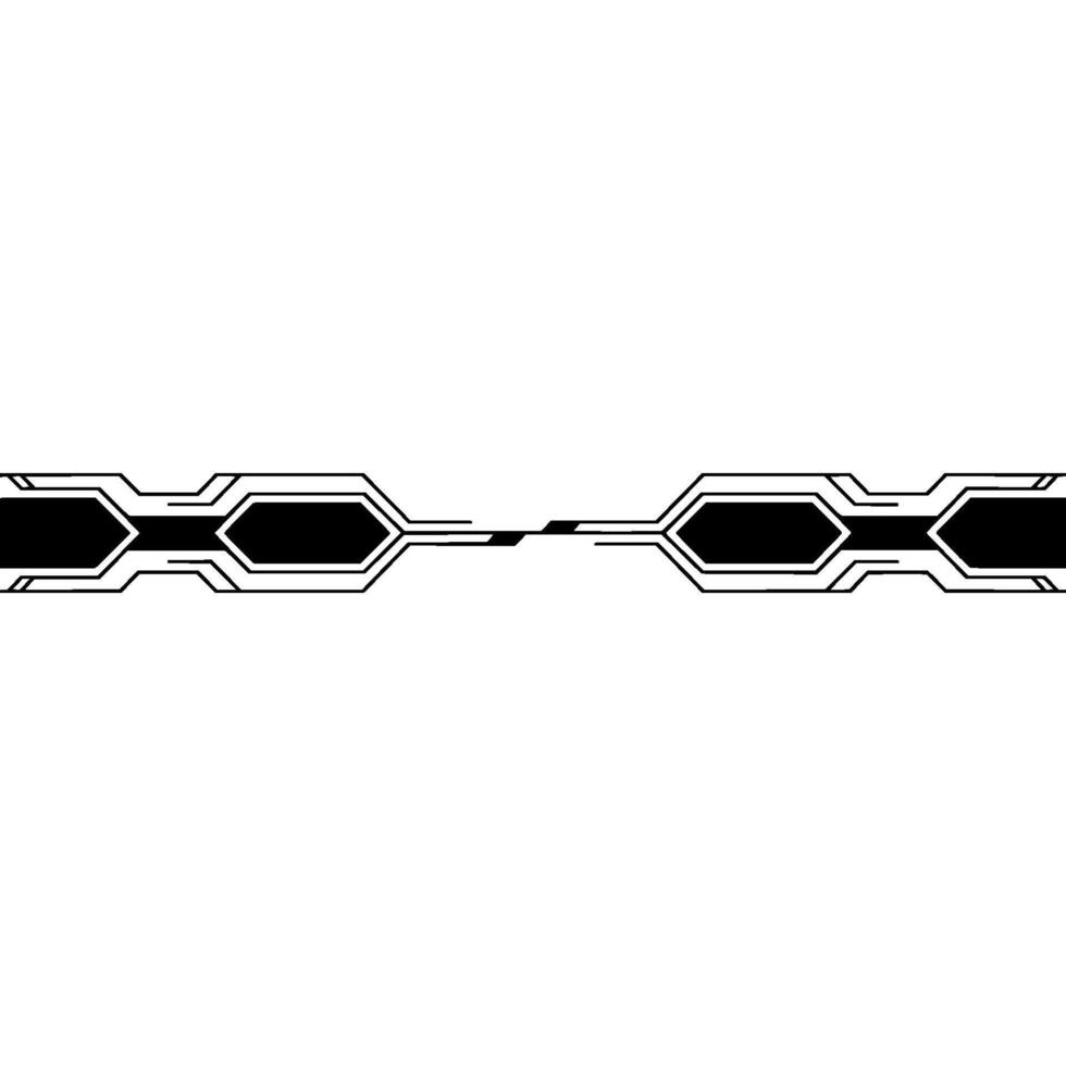 Futuristic Tech Line Abstract Black And White On Gray Background vector