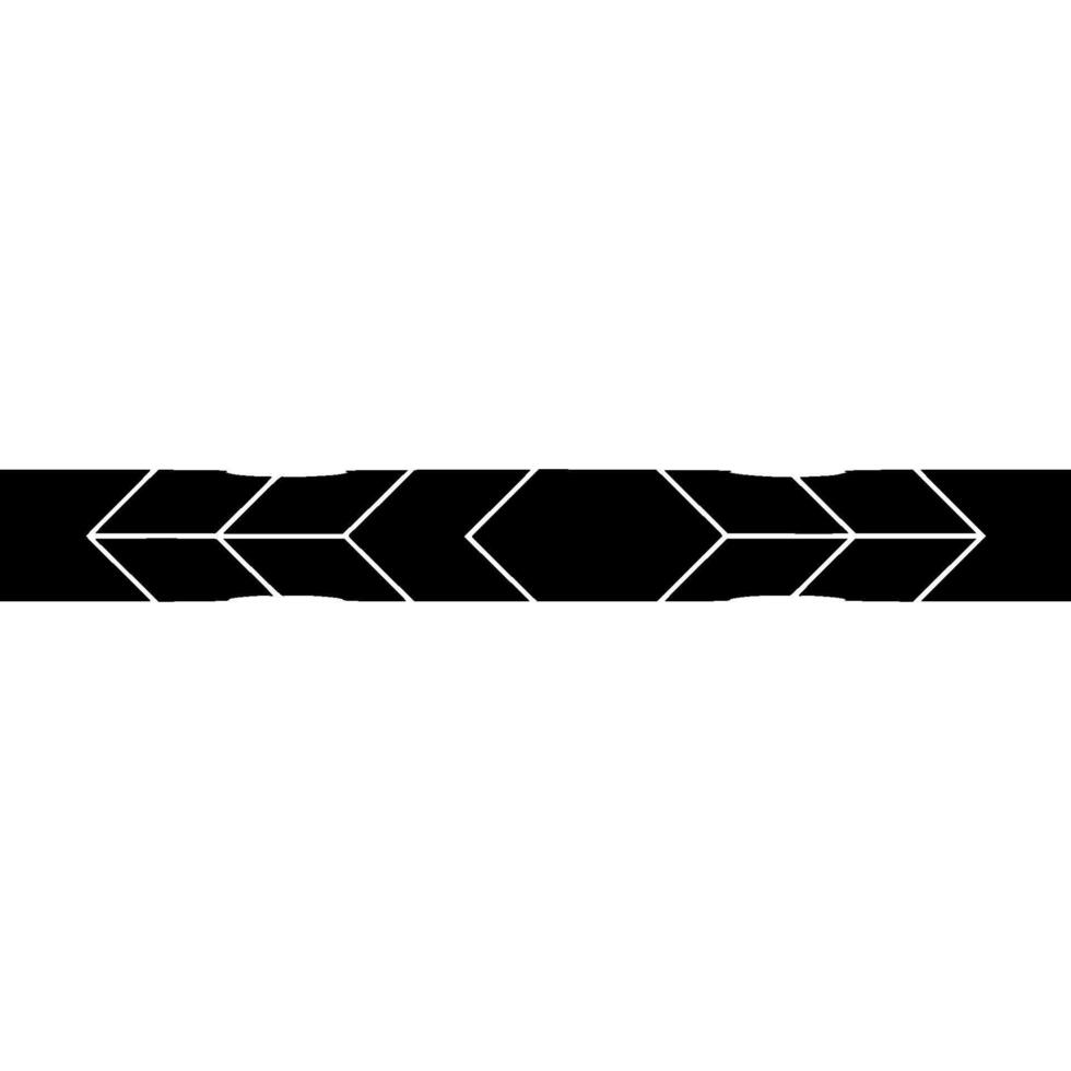 Modern Geometric Arrow, Minimalist Black And White Illustration vector