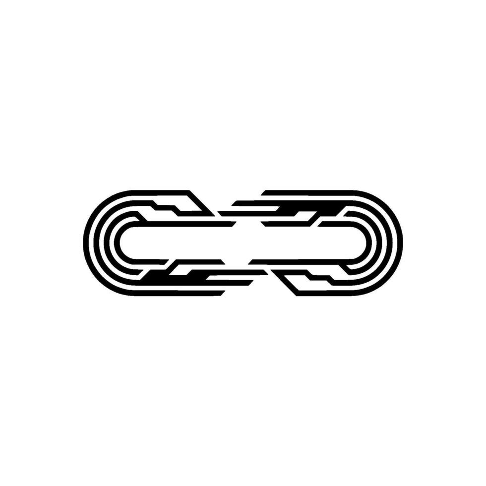 Futuristic Tech Link Abstract Circuitry vector