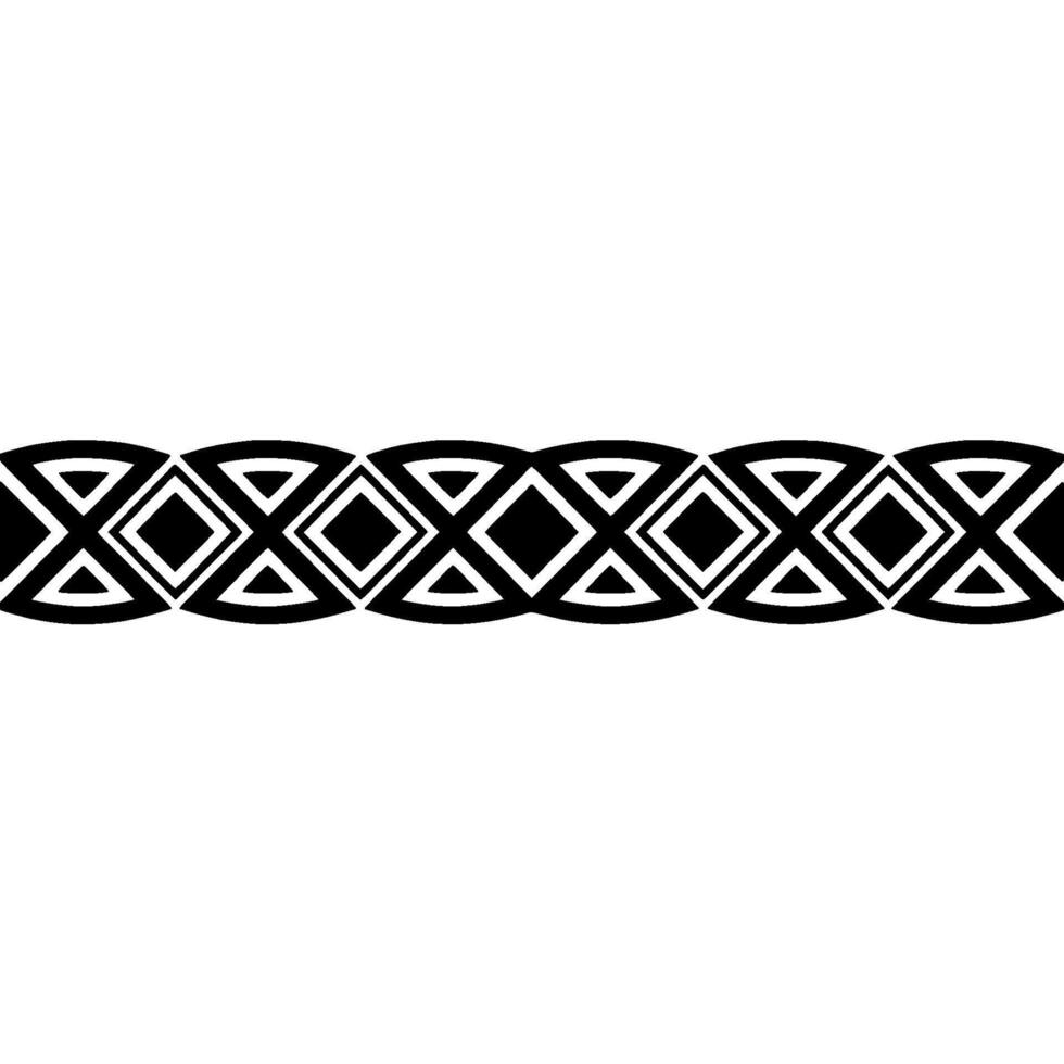 Black And White Geometric Border On Gradiant Background vector