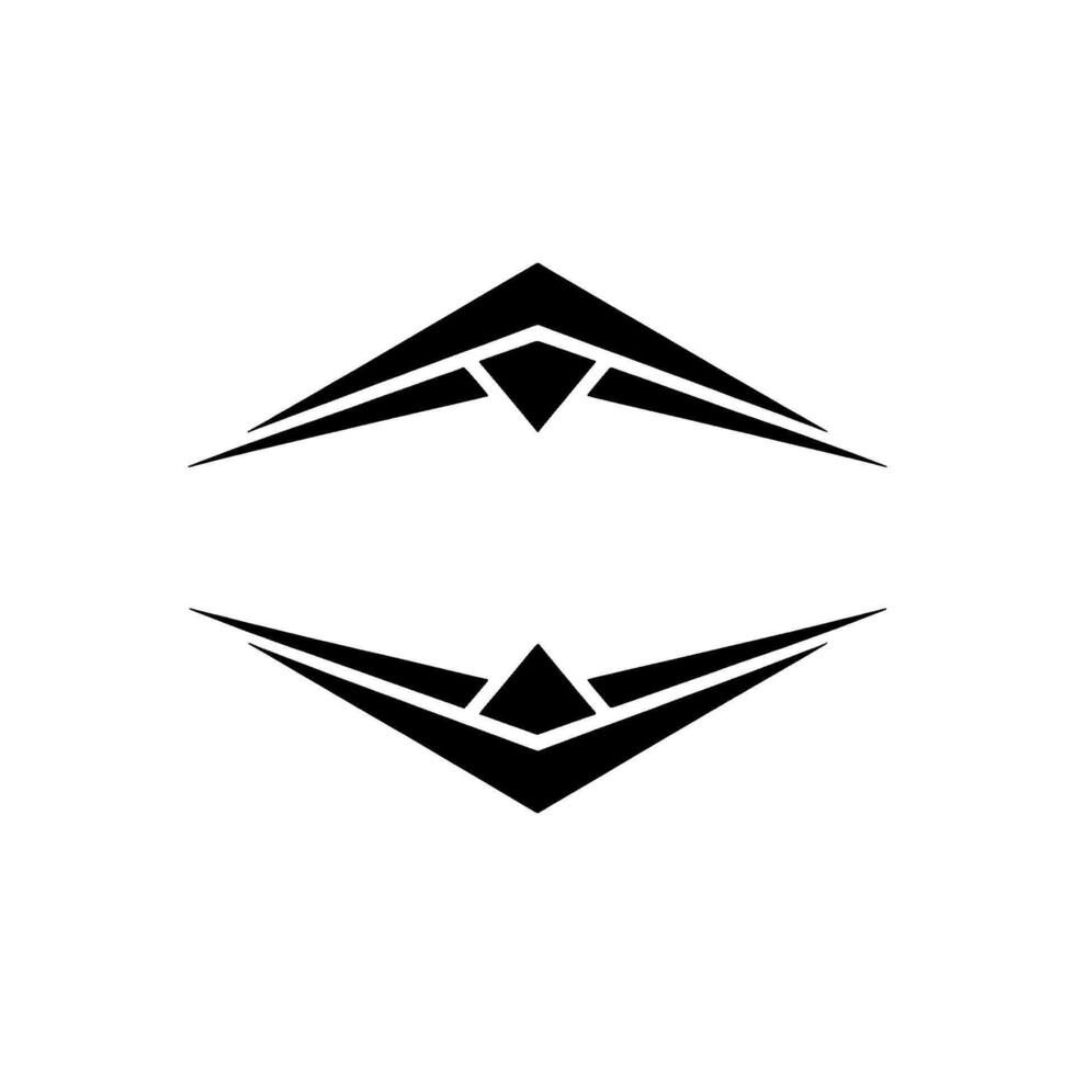 Minimalist Geometric, Abstract Black Shapes On White vector