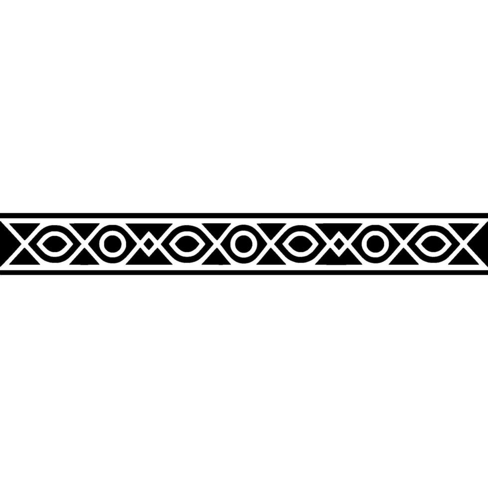 Geometric Border Modern Minimalist Pattern On White Background vector