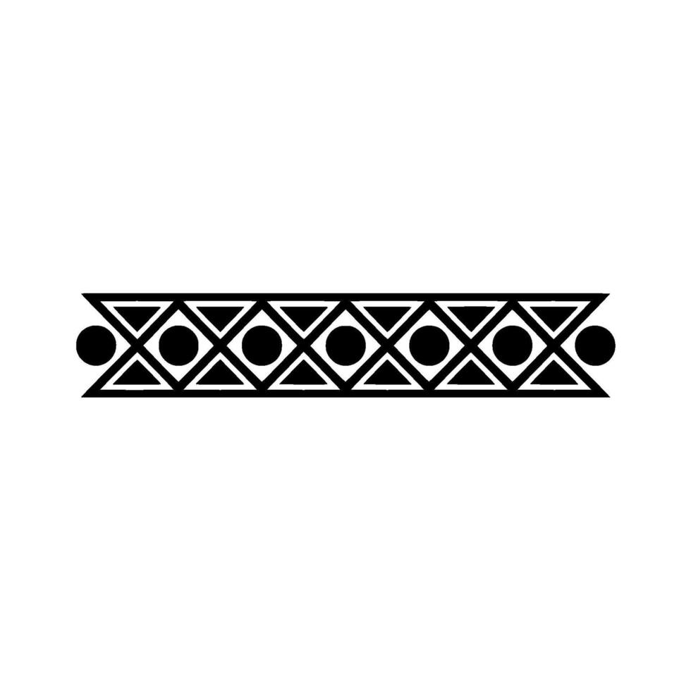 Minimalist Geometric Border In Black And White, Illustration vector