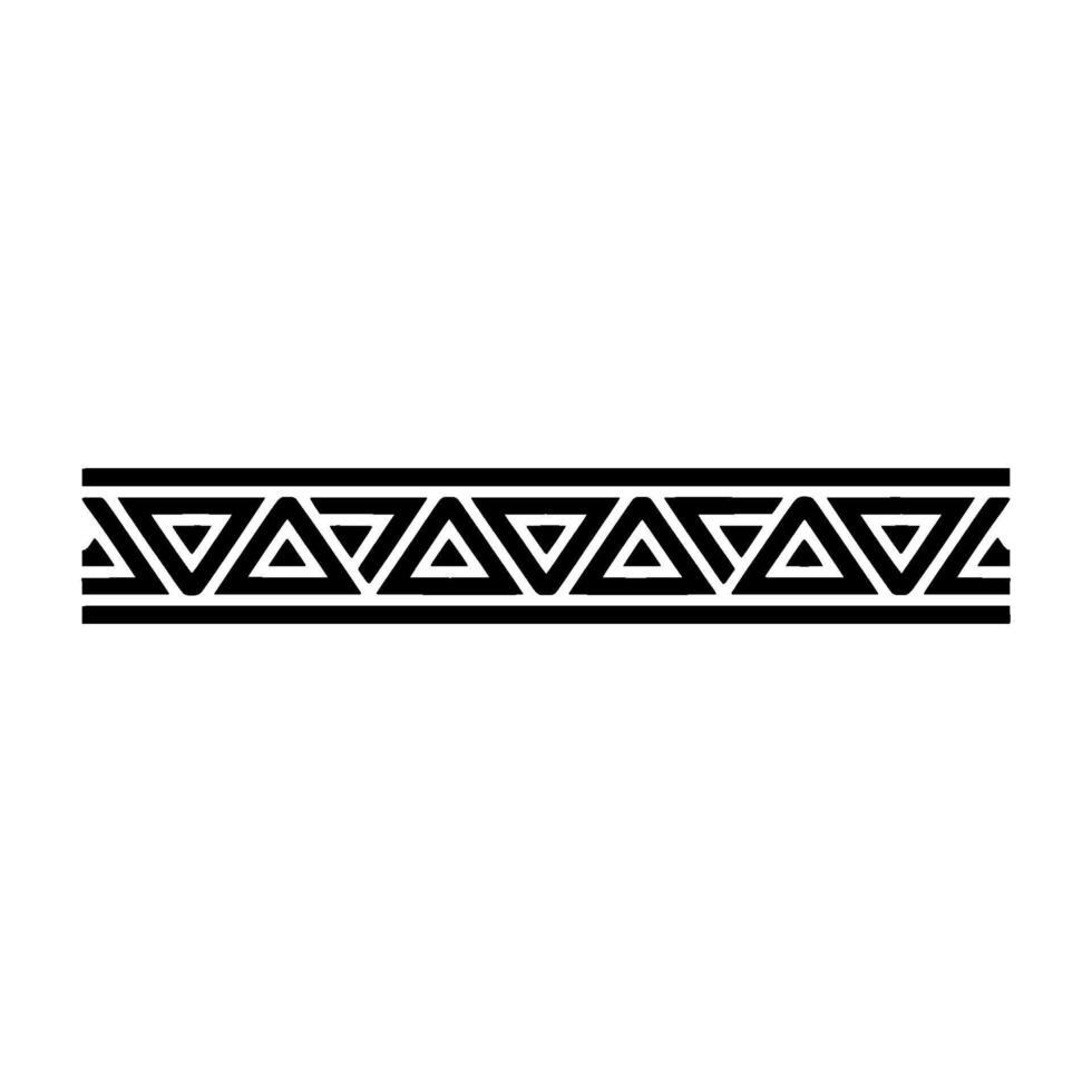 Geometric Triangle Border, Tribalinspired, Illustration vector