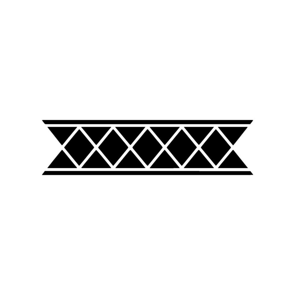 Geometric Abstract Black Diamond Pattern On White Background vector