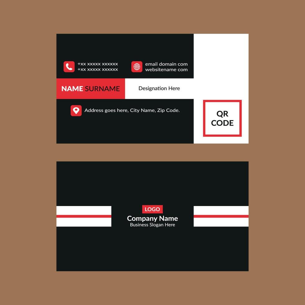 Modern Business Card Layout. Luxurious Template Display for Promotion. vector