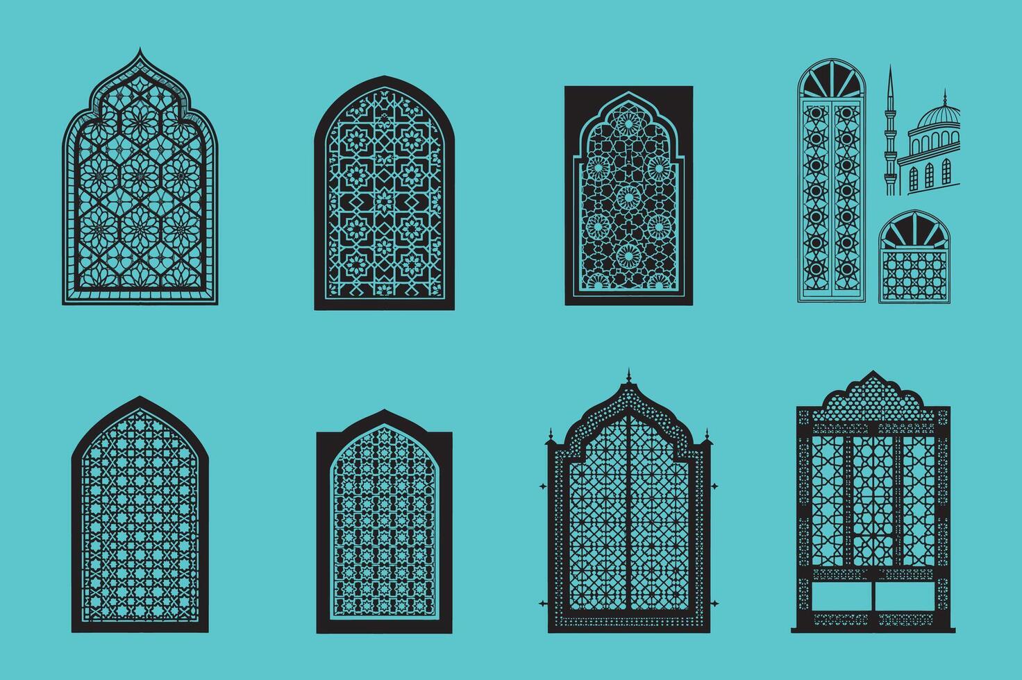 Ornamental Islamic Geometry Pattern vector