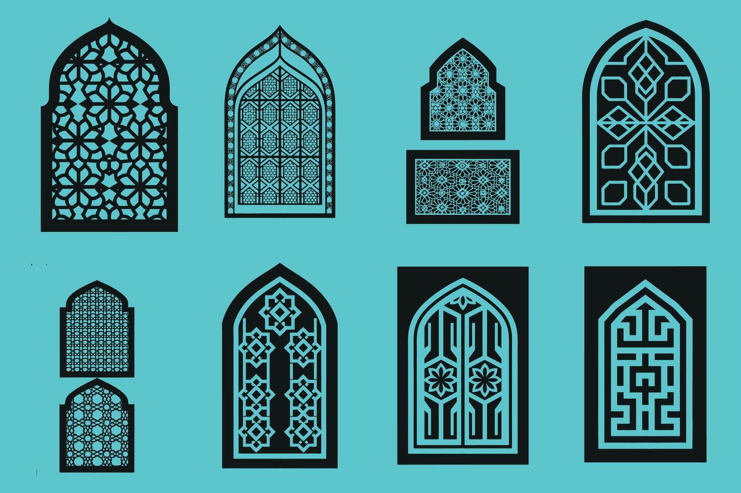 Religious Islamic Arch Motif vector