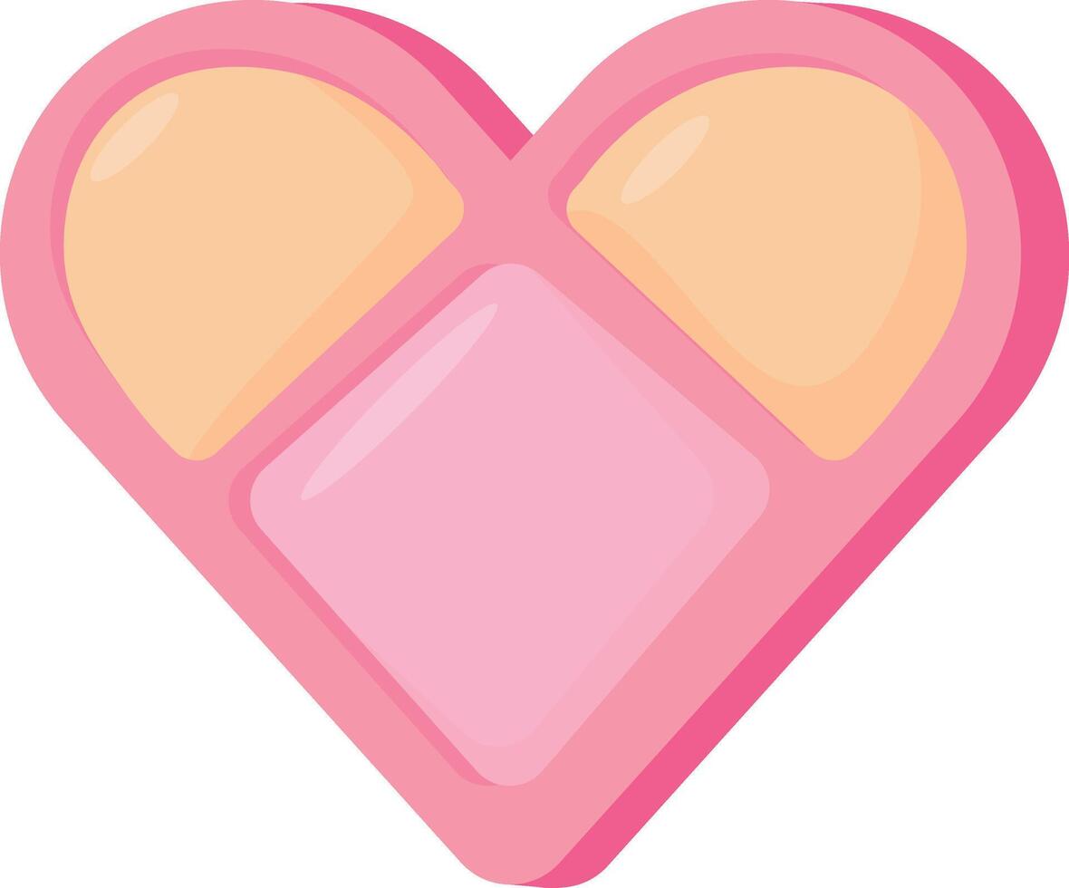 Heart Shaped Compact vector