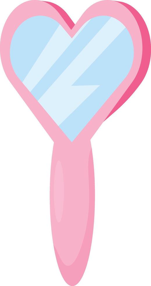 Pink Hand Mirror vector