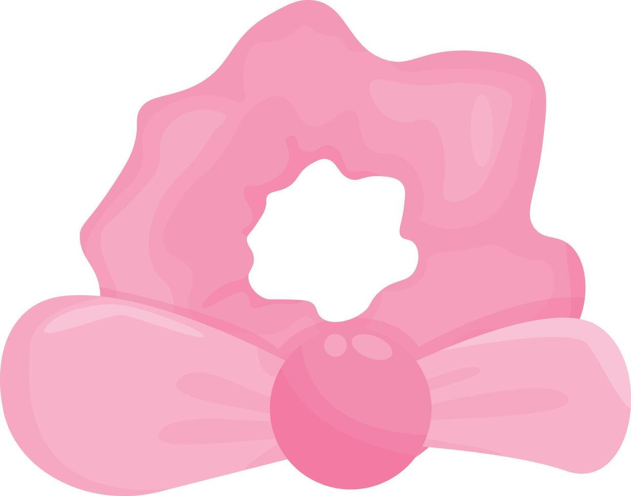 Pink Bow Scrunchie vector