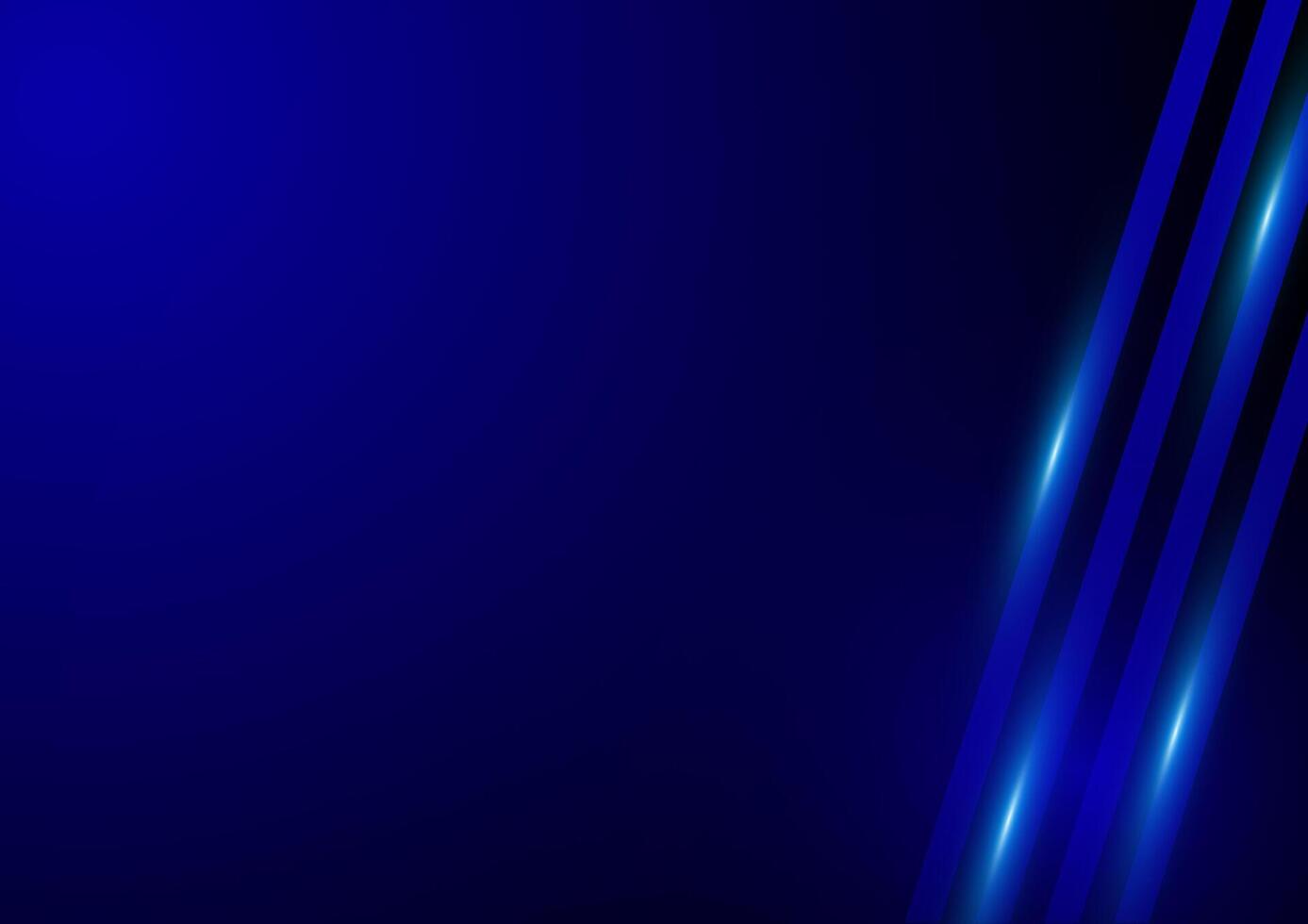 Abstract Blue Background with Neon Stripes vector