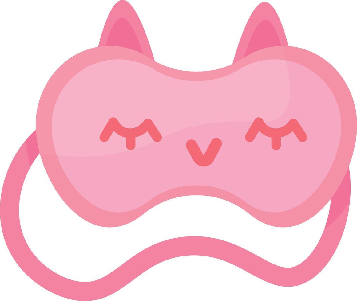 Pink Cat Sleepmask vector