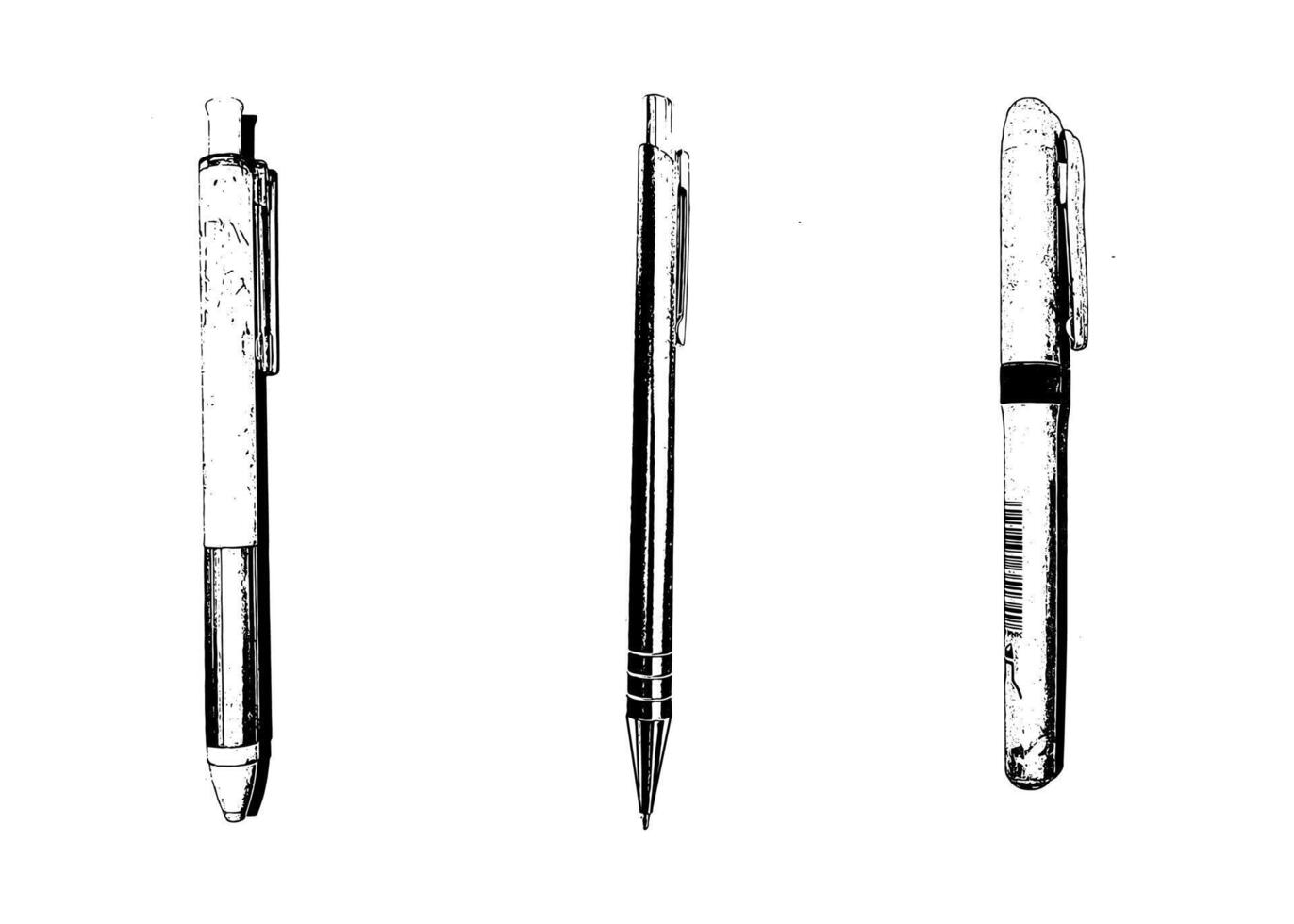 Hand-drawn stationery set. doodle illustration of school accessories and supplies. vector