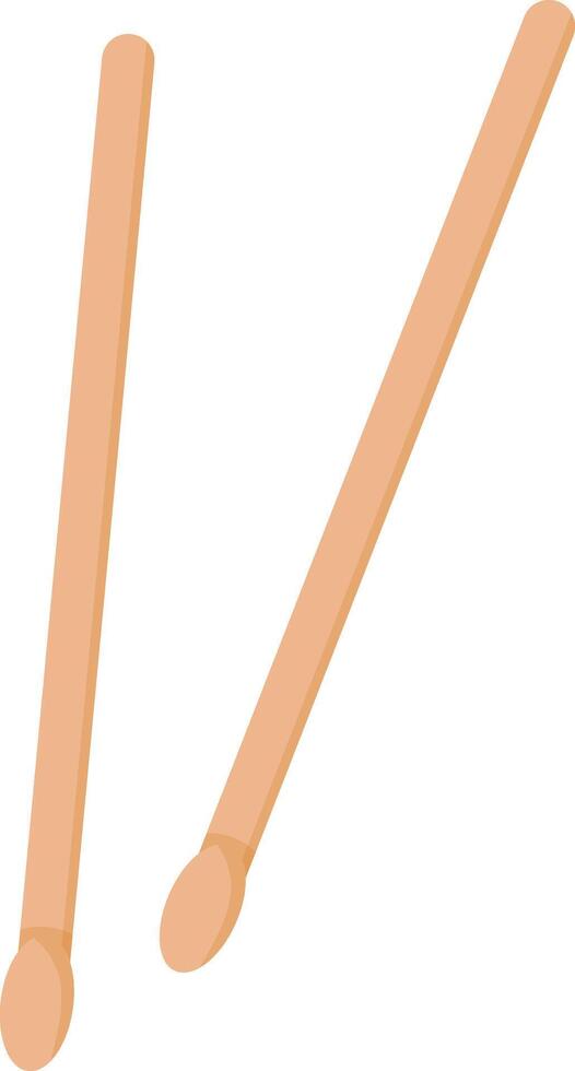 Two Wood Sticks vector