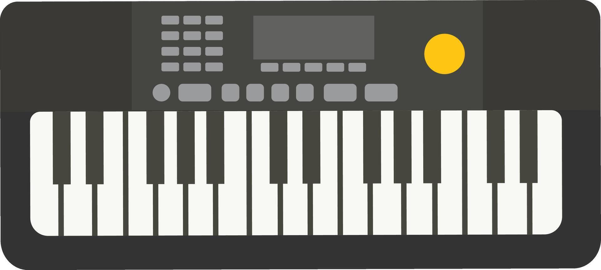 Black Electronic Keyboard vector