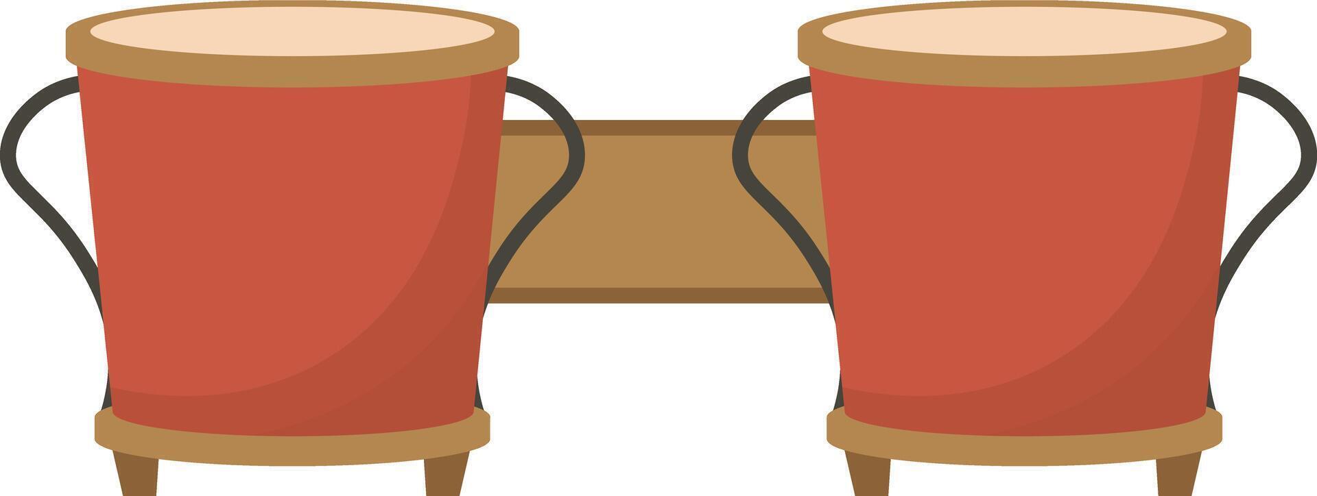 Pair of Bongos vector