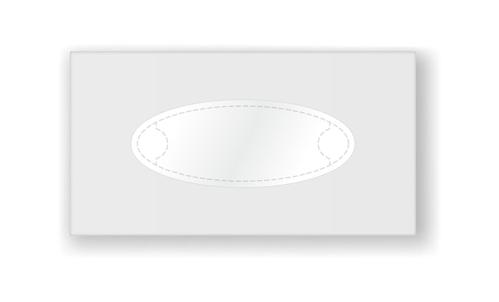 White card with an oval cutout design in minimalist style. Subtle shadow effect adds depth and dimension. Ideal for templates or stationery design. Elegant and simple. vector