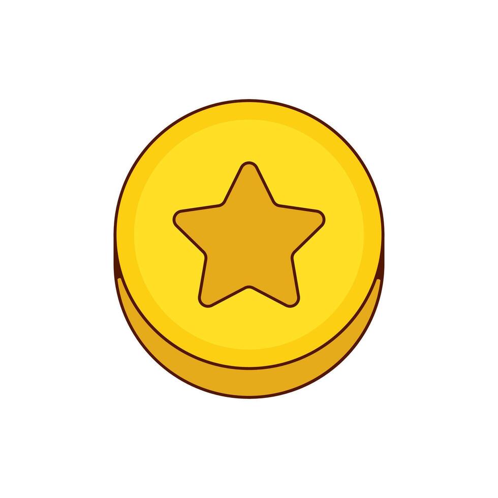 Ecstasy pill with yellow star symbol isolated vector