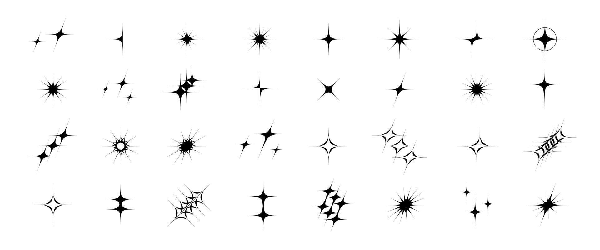 Sparkle set minimalistic style vector