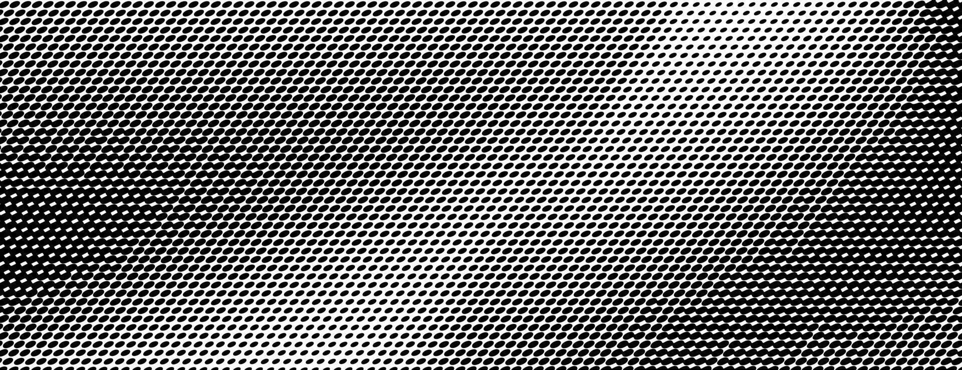 Halftone dot gradient background black and white vector