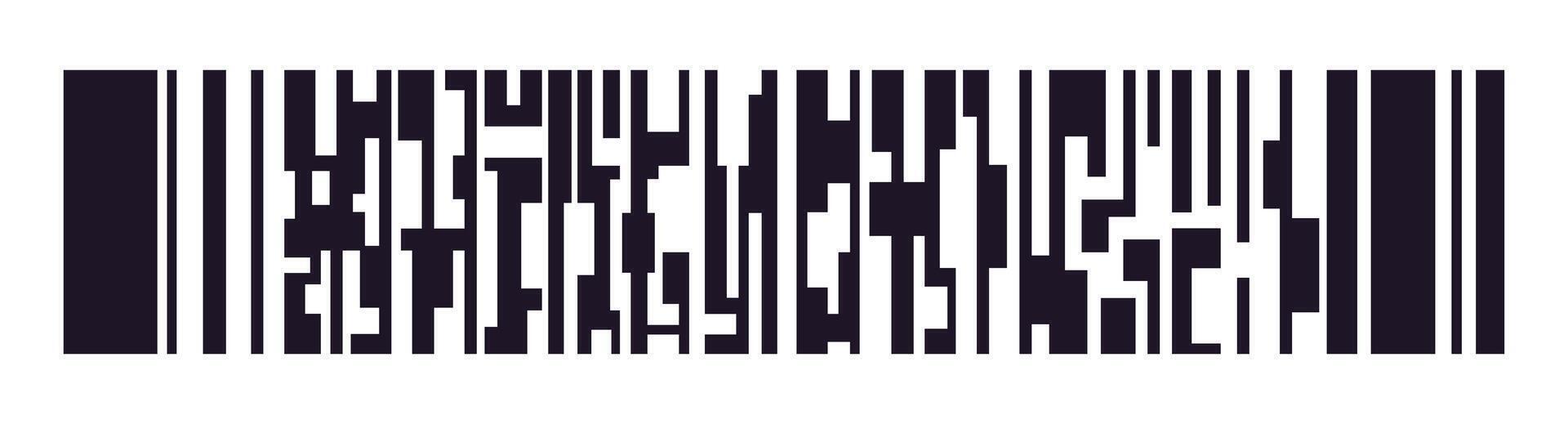 Barcode template balck color vector