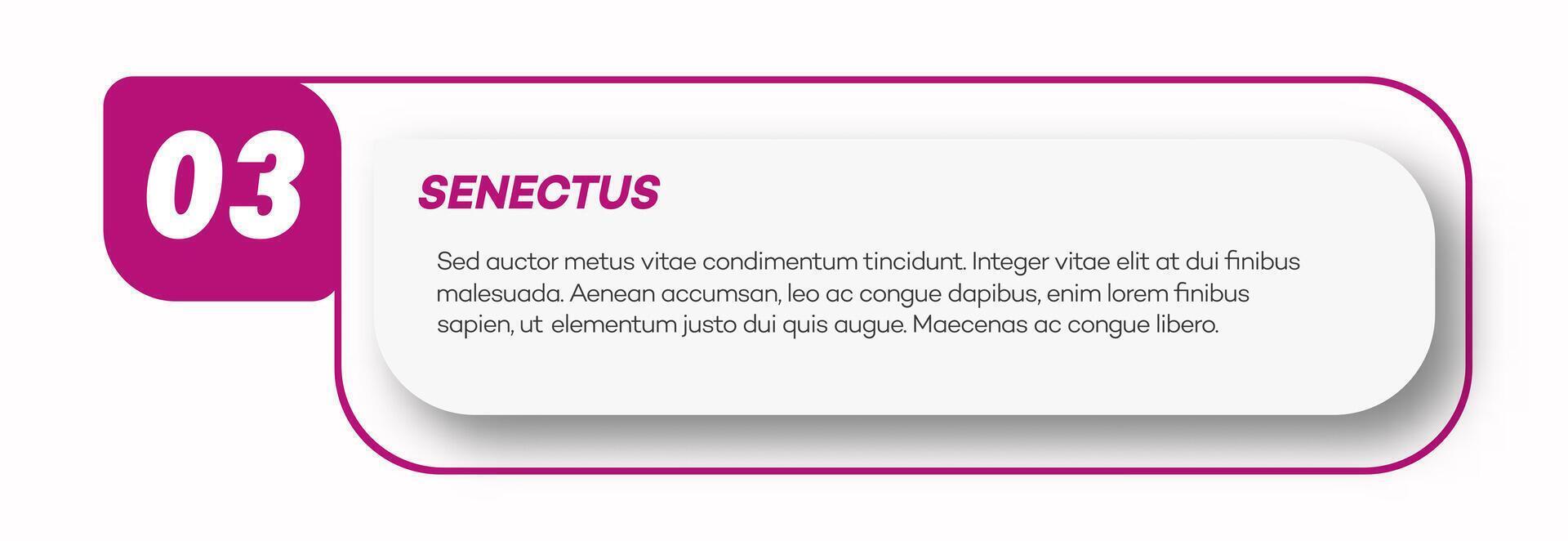 Bullet point number 3 list marker trendy style vector