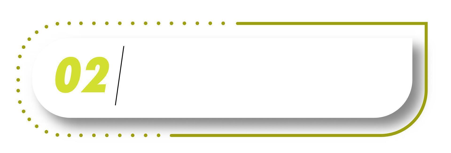 Bullet point number 2 list marker vector
