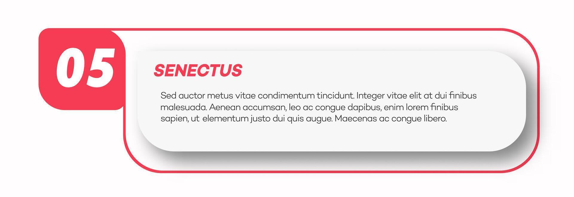 Bullet point number 5 list marker trendy style vector