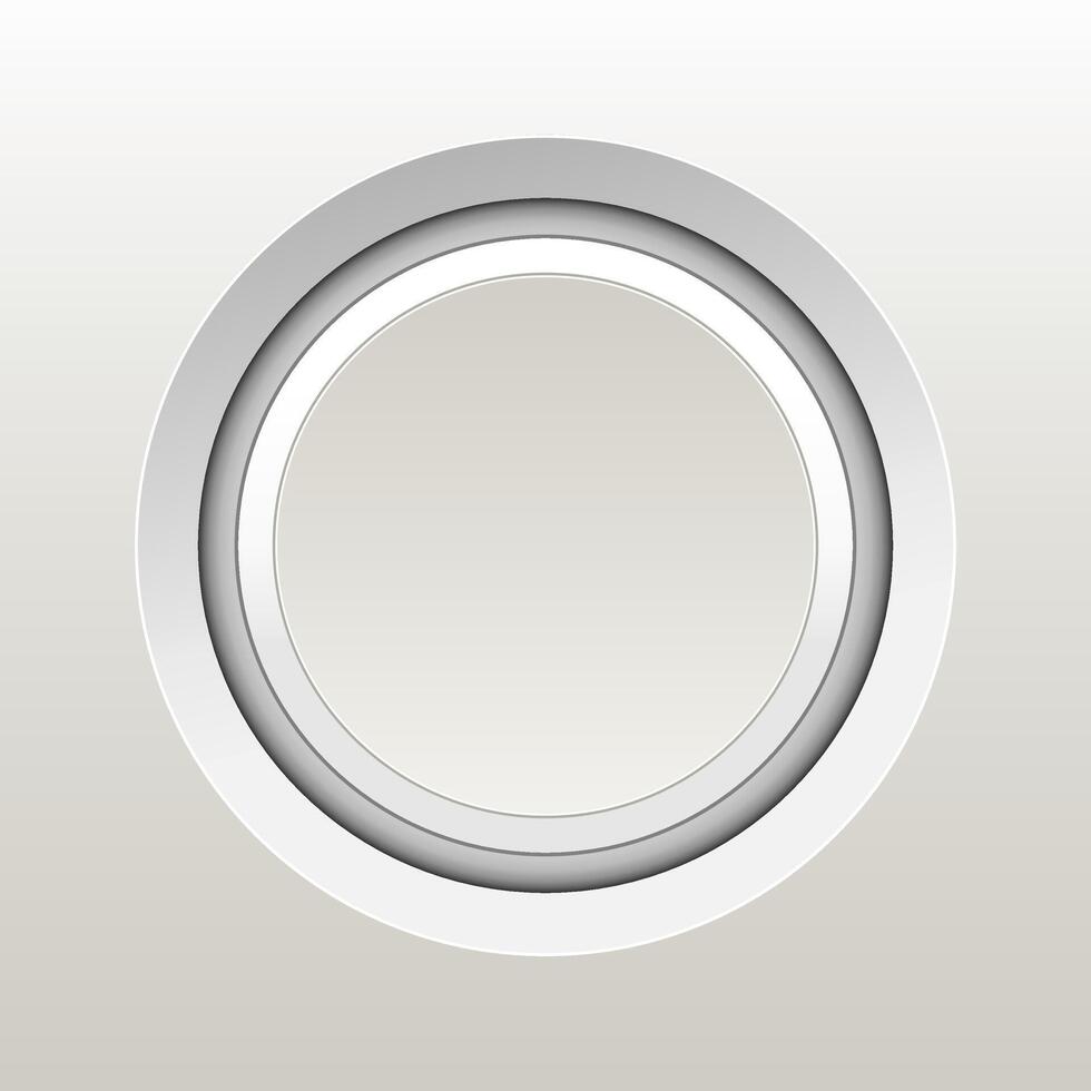 Button circle minimalist for decorate vector