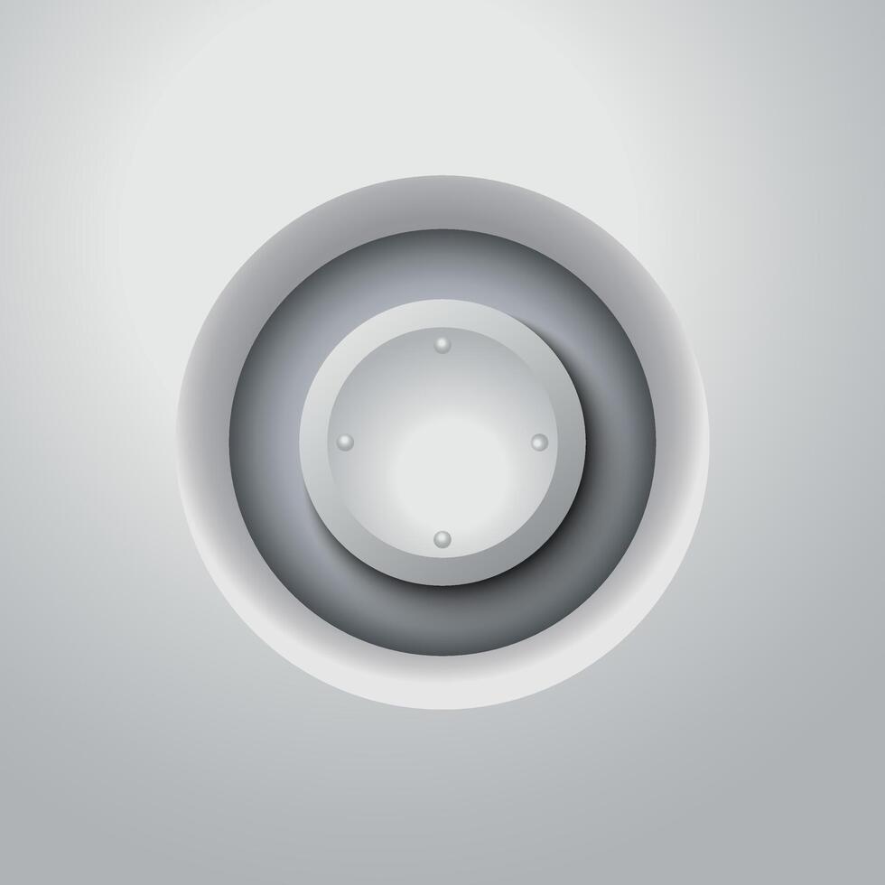 Button sign circle minimalist for decoration vector