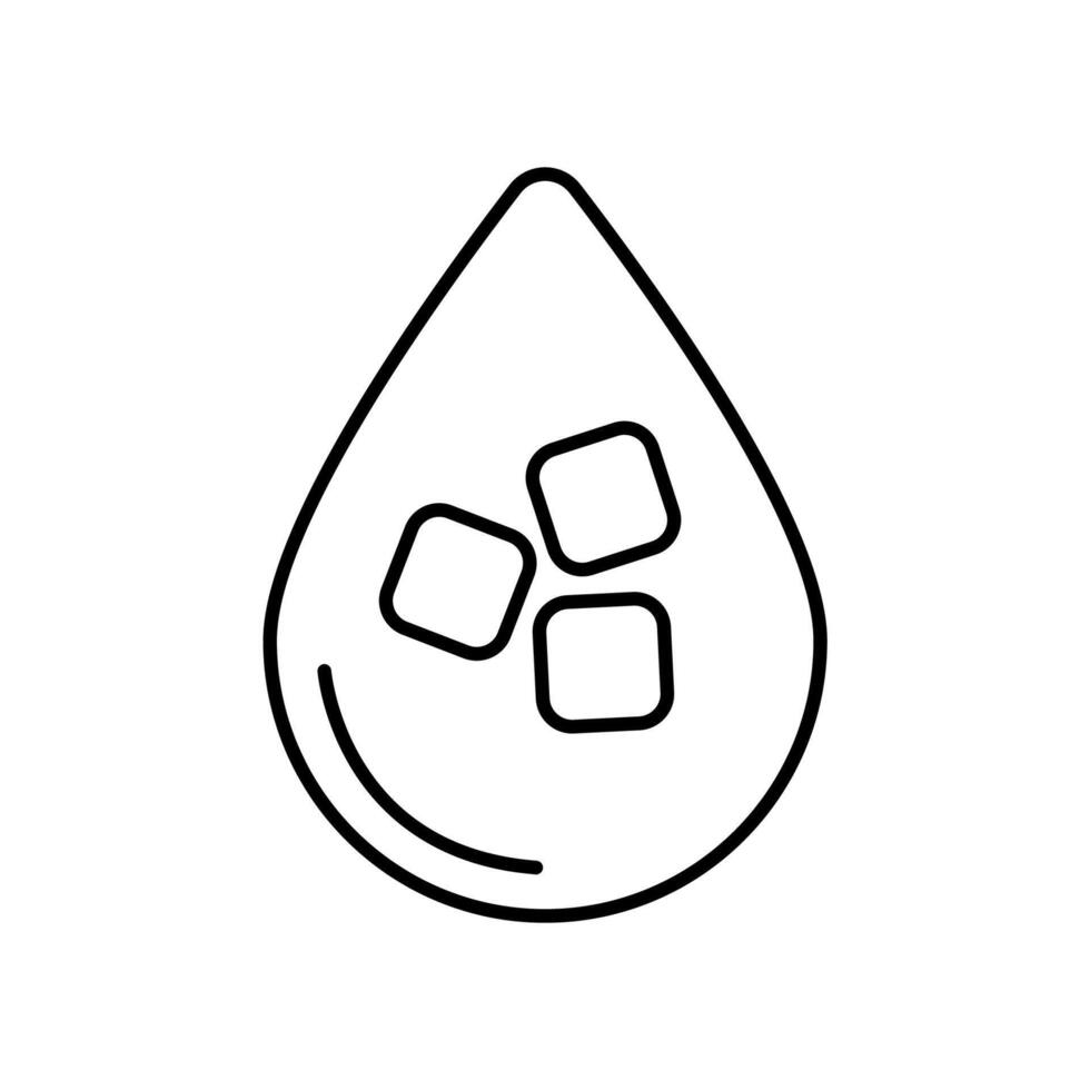 Icon a blood sugar, vector