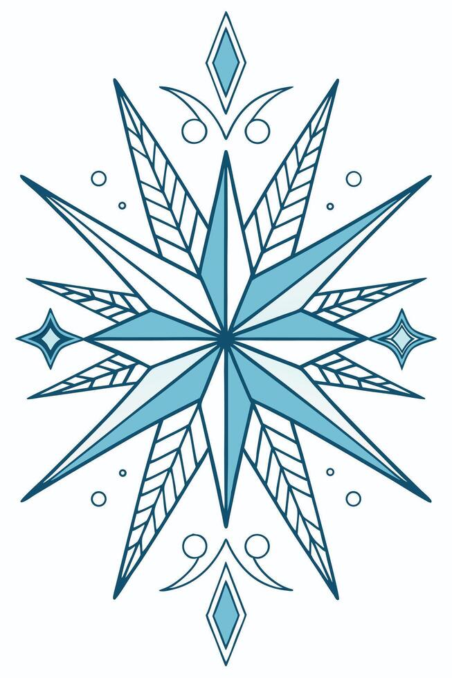 Crystal shard background, icy blue tones, geometric fragments and sharp light refractions vector