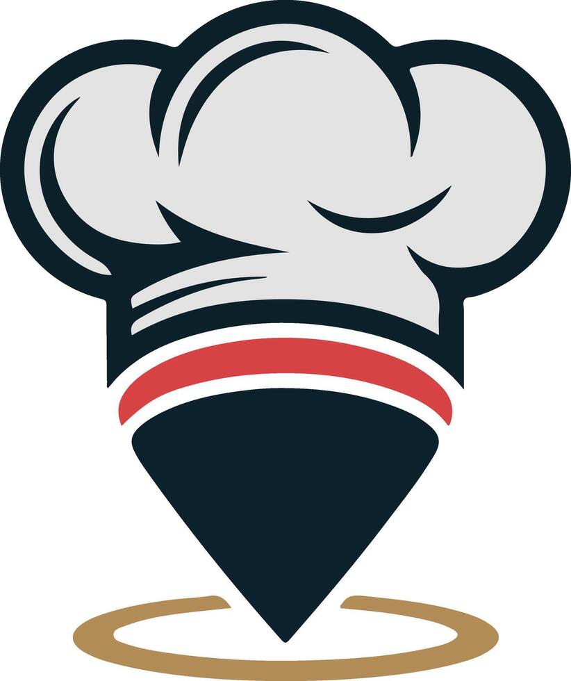 Chef hat icon illustration vector