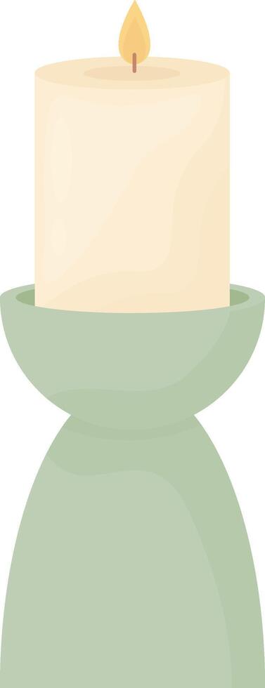 Green Candle Holder vector