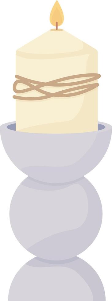 Thin Pedestal Candle vector
