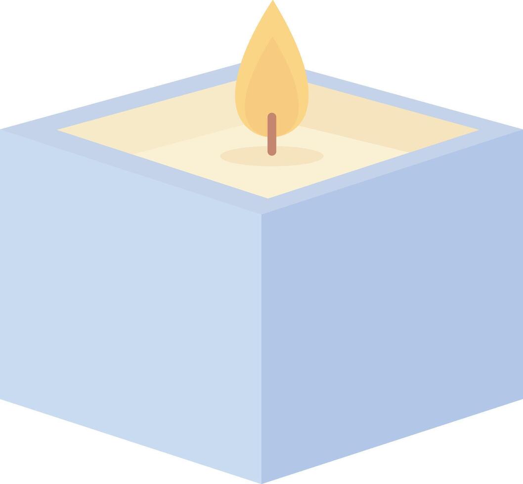 Blue Square Candle vector