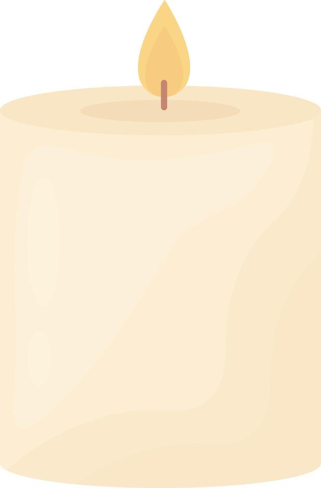 Tall White Candle vector