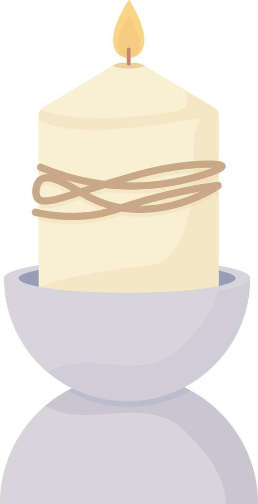 Textured Pillar Candle vector