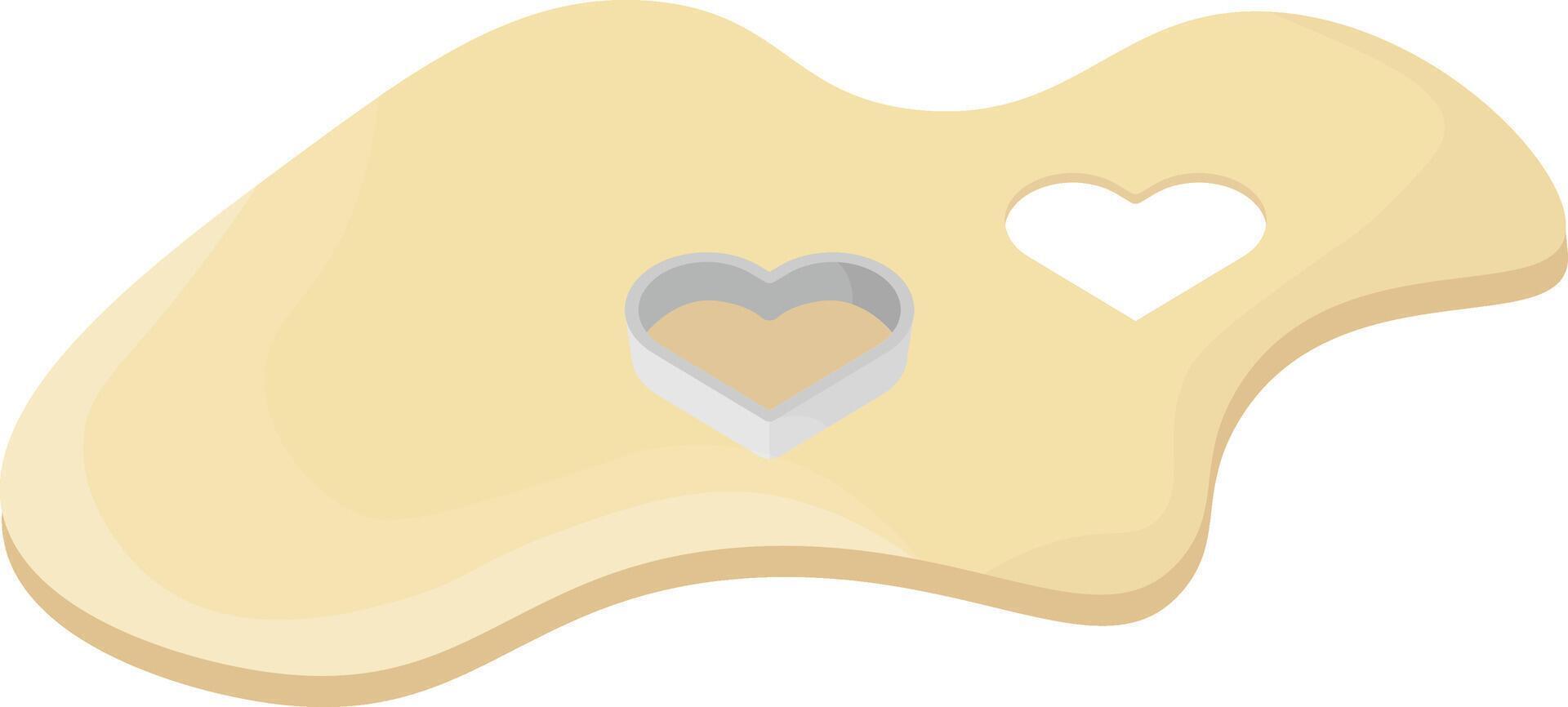 Dough with Cookie Cutter vector