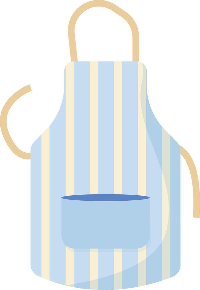 Striped Baking Apron vector