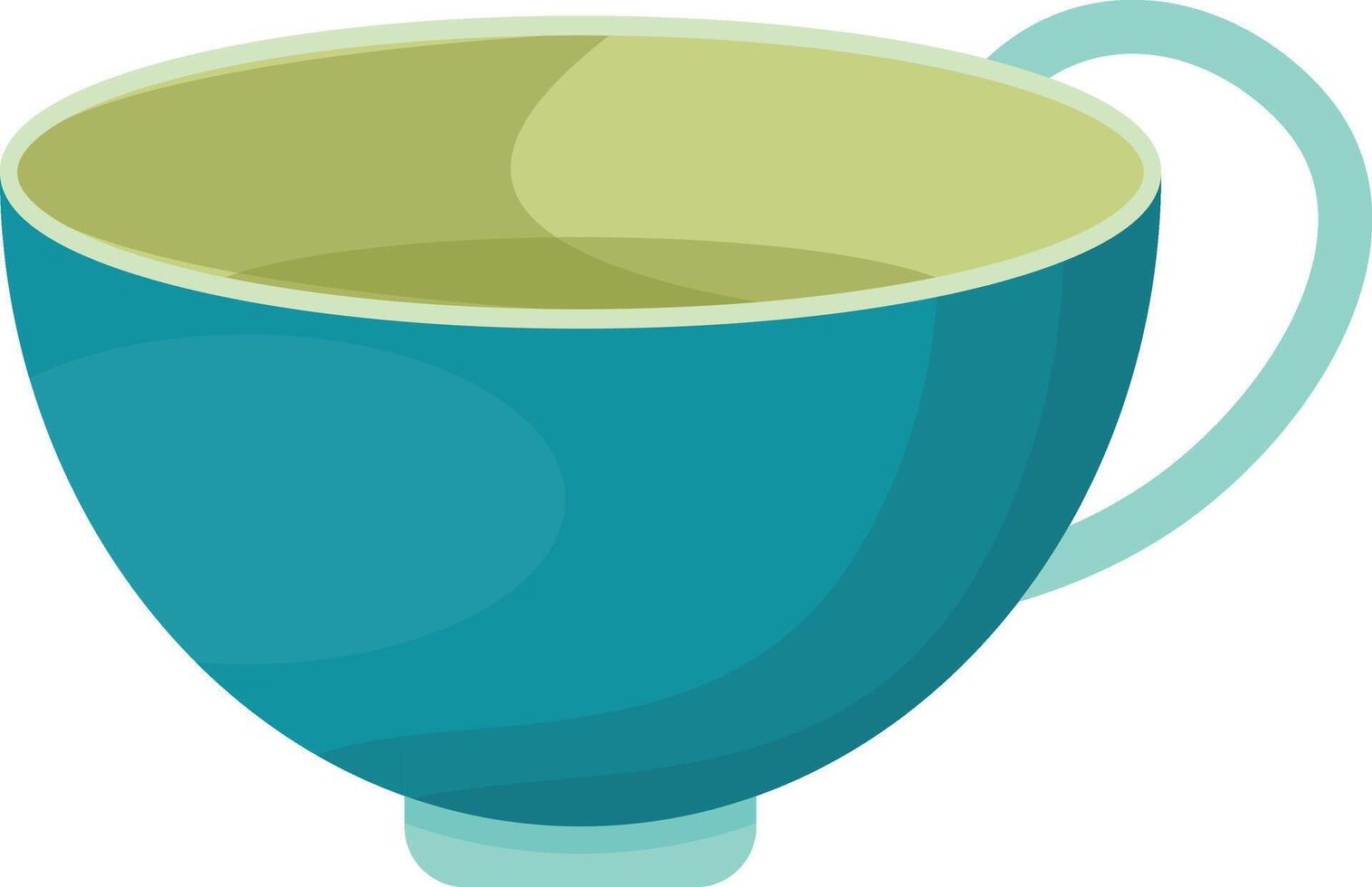 Green Teacup Mug vector