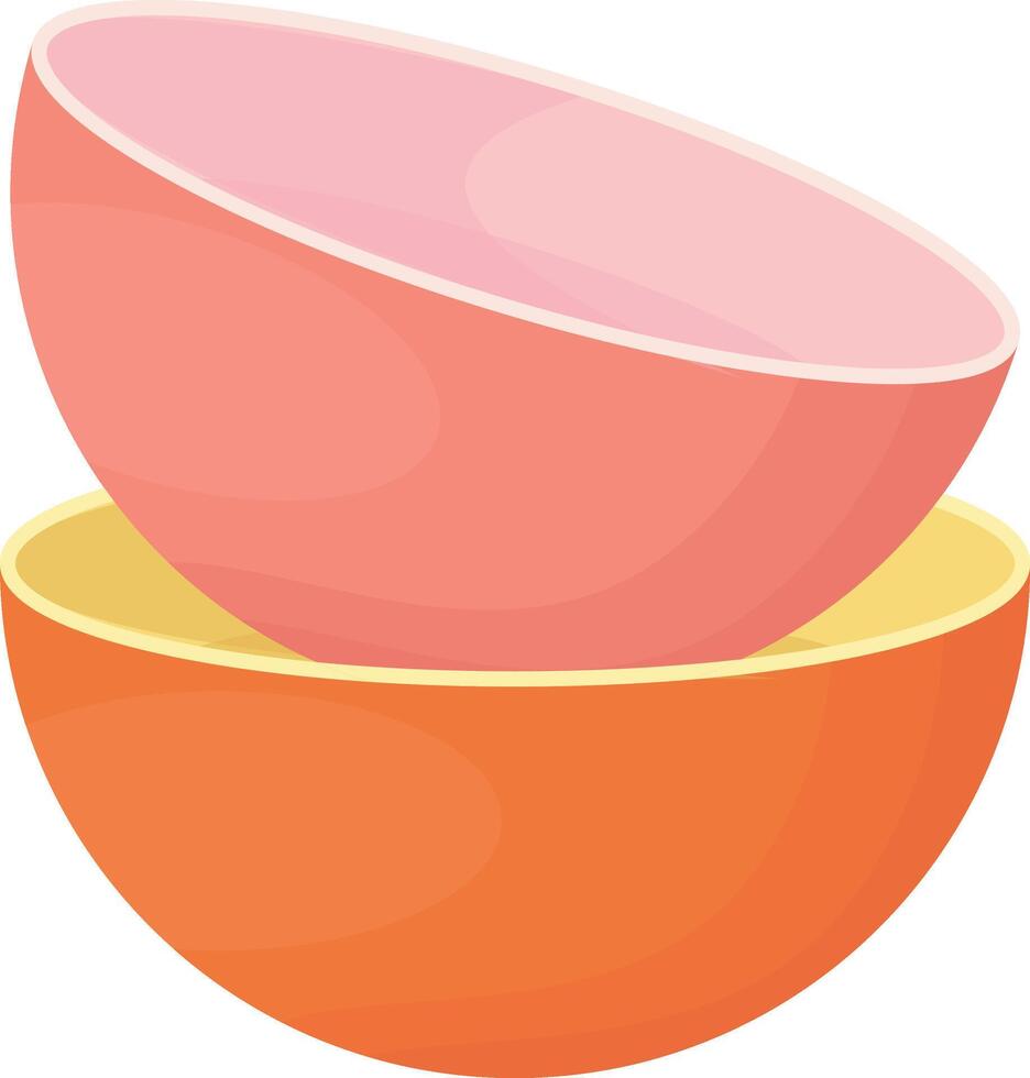 Stacked Mixing Bowls vector